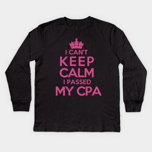 CPA Graduation Accountant Kids Long Sleeve T-Shirt